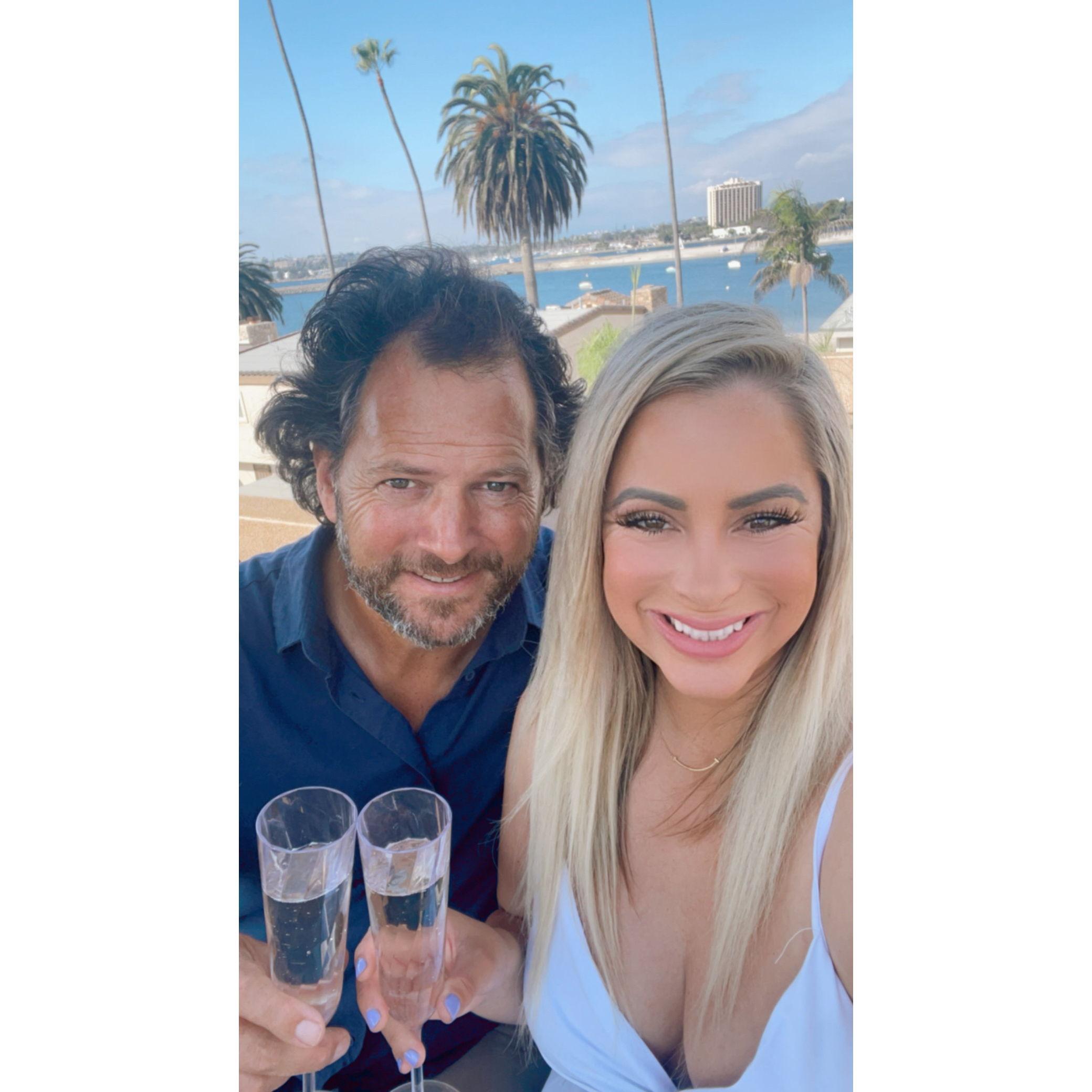 Engagement Celebration on the Roof!