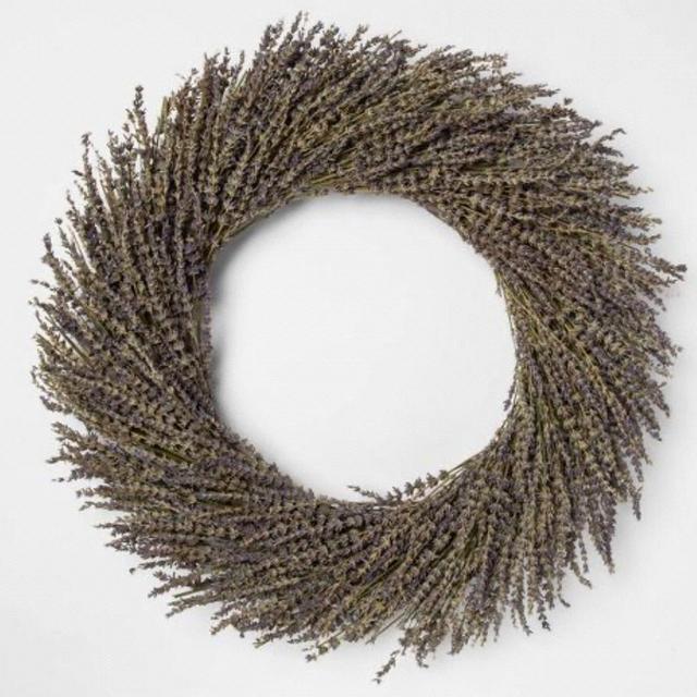 22" Dried Lavender Wreath Purple - Smith & Hawken™