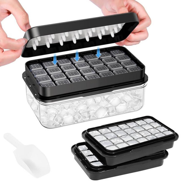 PHINOX 3-Tier Ice Cube Tray (Black)