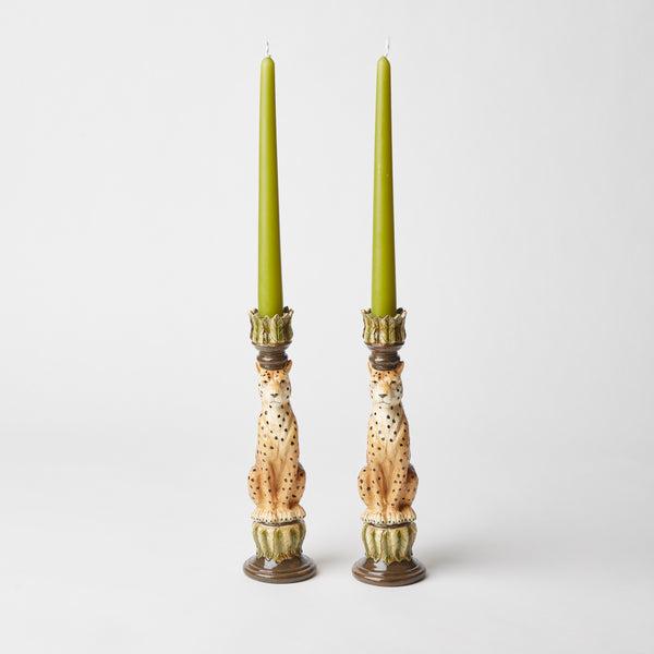 Leopard Candle Holders (Pair)