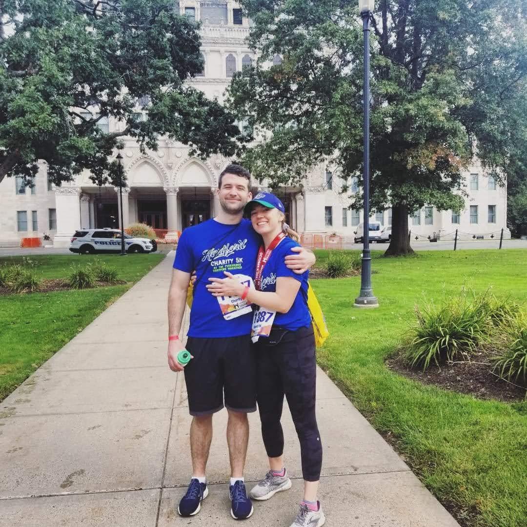 Hartford 5k in front of the State House!