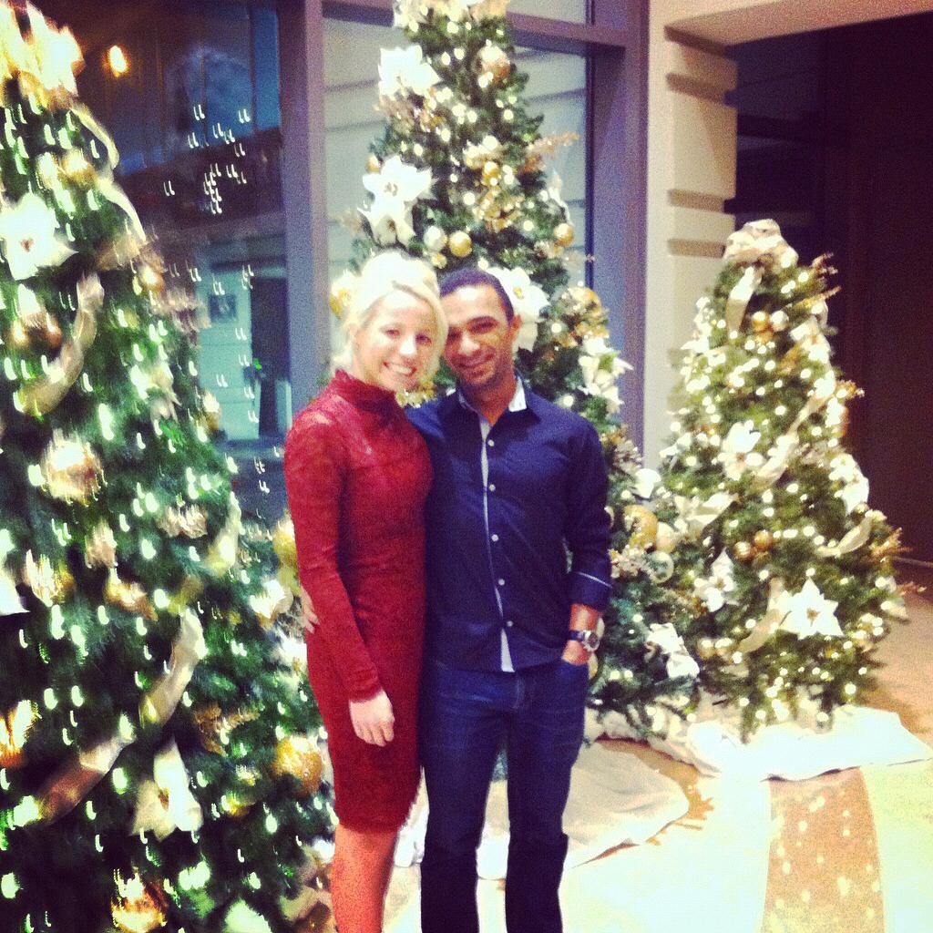 Our first Christmas together in December 2015.