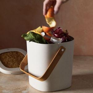Bamboozle Astrik Bamboo Compost Bin With Liner | Food52