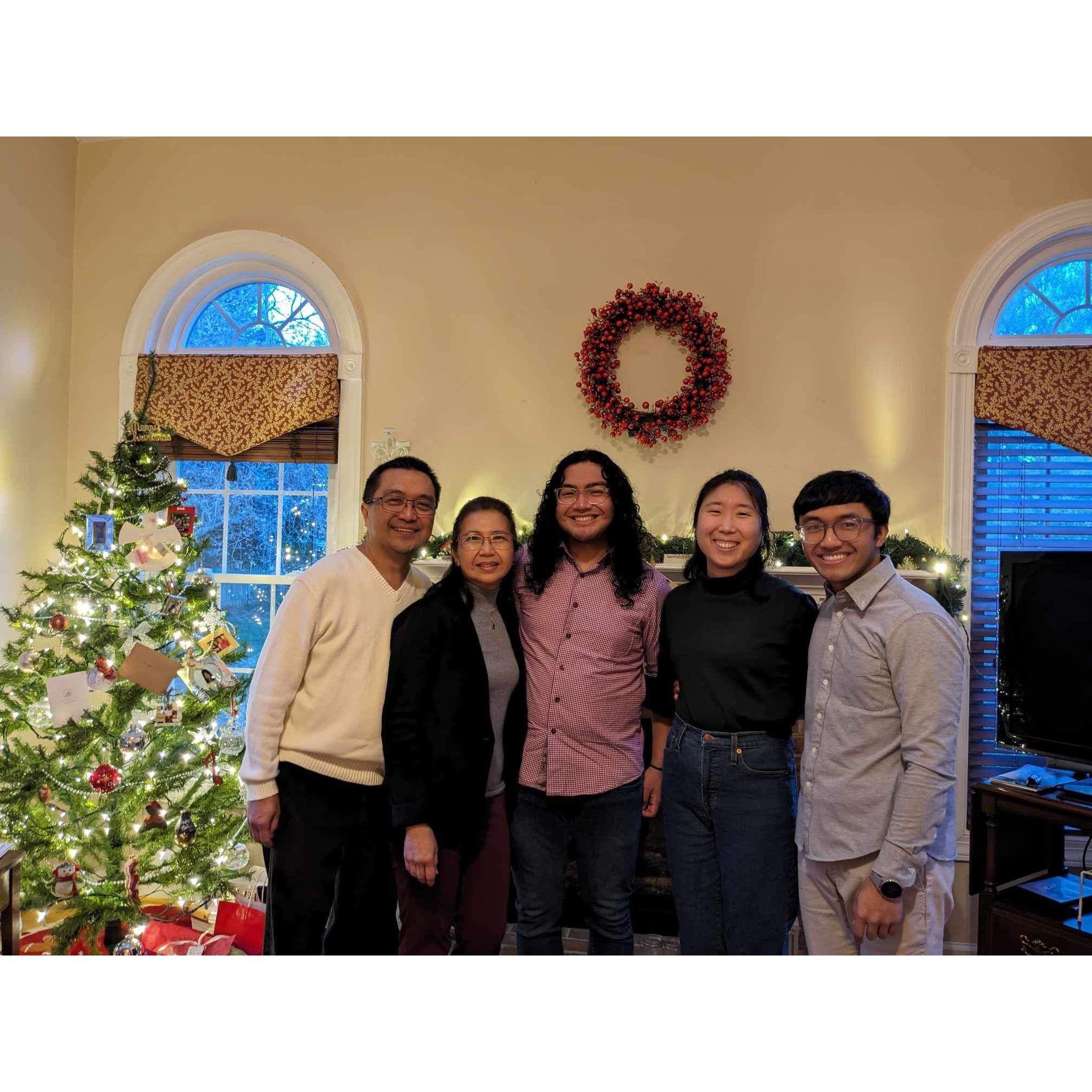 2023- Our first Christmas with both of our families.