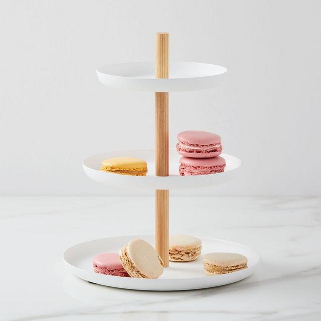 3-Tiered Dessert Stand, White