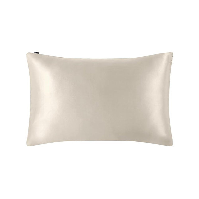 LilySilk Pillowcase for Hair and Skin 100% Mulberry Silk 19 Momme Both Sides Silk Bed Pillow Cover with Hidden Zipper 1 Pc Standard Size 20''x26'' Moonlight Gray