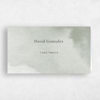 Green Wedding Place Card - Livonia