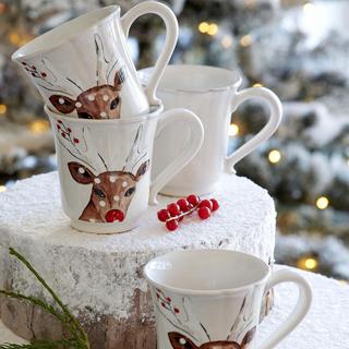 Deer Friends Holiday Coffee Mug