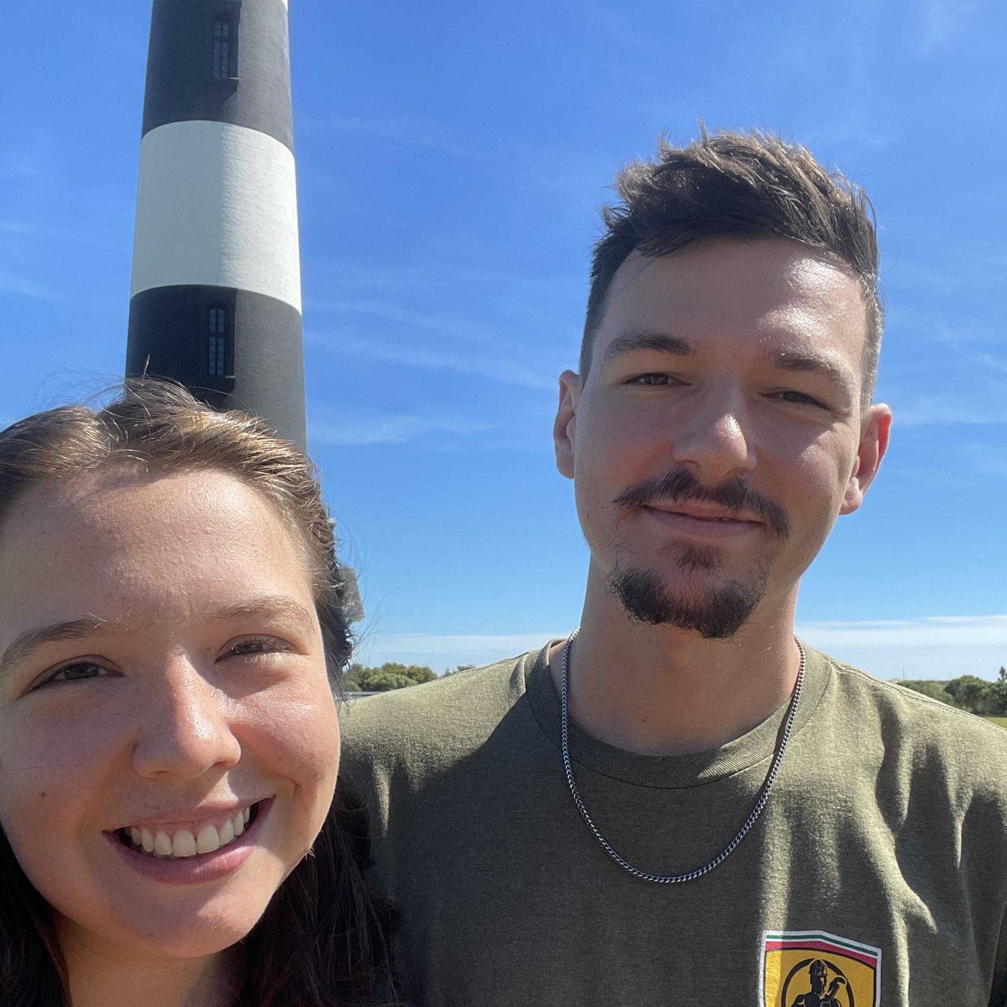 Our first big trip as a couple, we went to Kitty Hawk! 
-09-24-23-