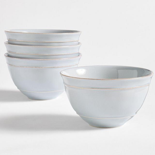 Cambria Stoneware Cereal Bowls, Set of 4 - Chambray