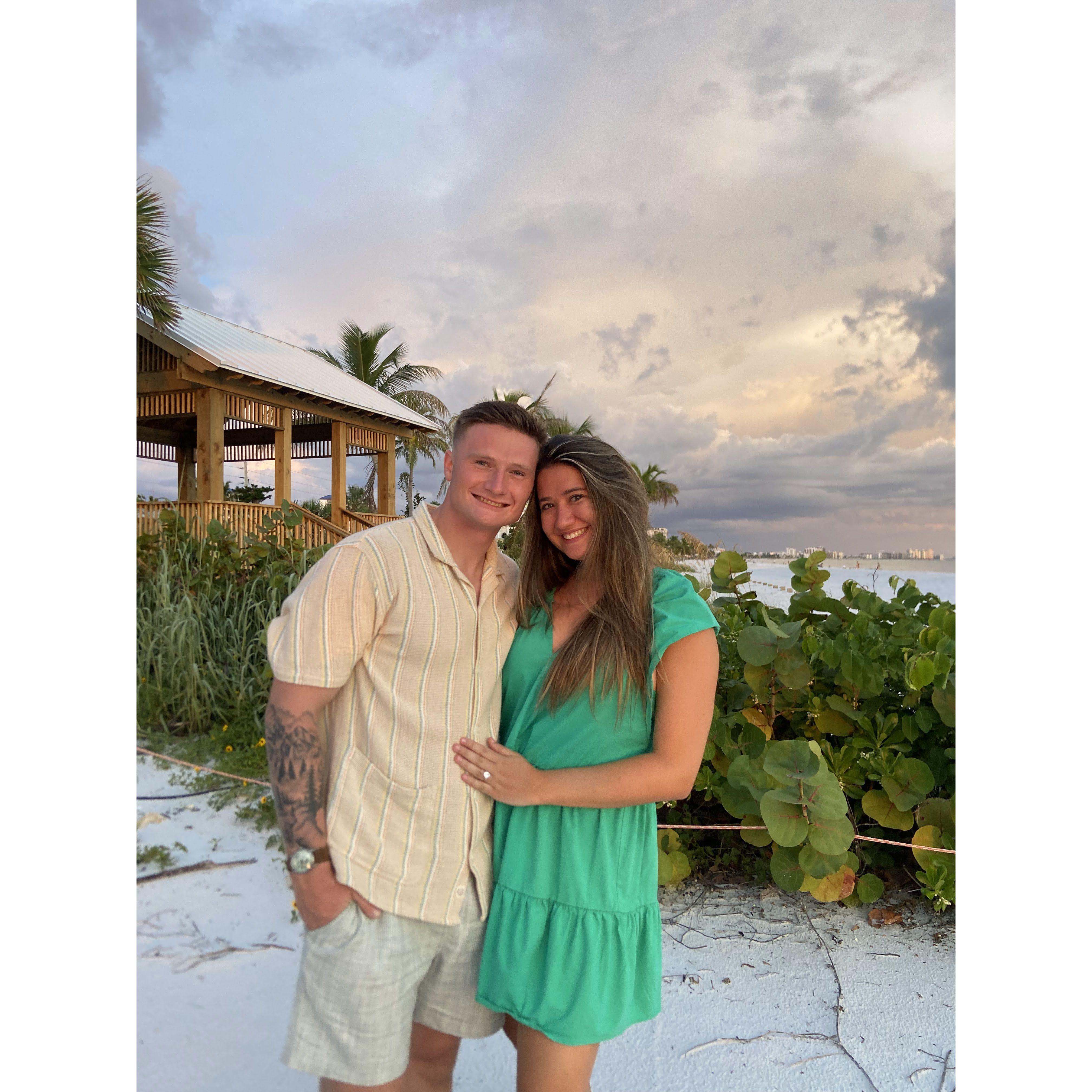 The day Aedan proposed to Megan