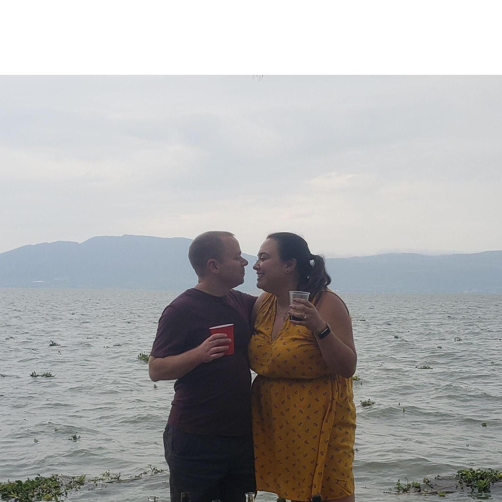Lake Chapala behind us - October 2018