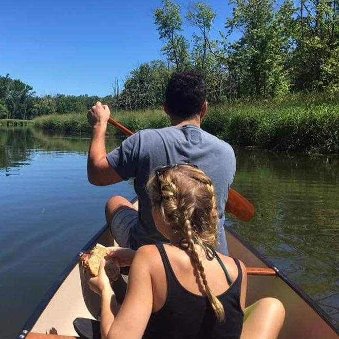 The summer we canoed all over Ontario, Canada. We were so close to quitting everything and starting a new business called CanUber.