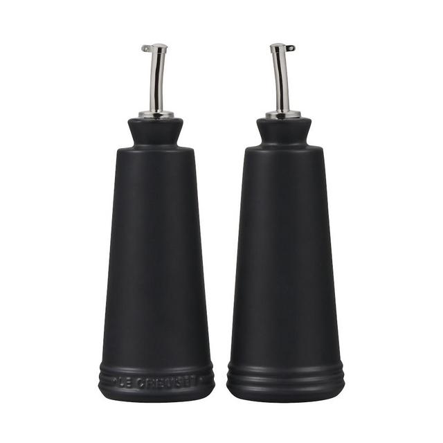 Le Creuset Oil & Vinegar Cruet Set, Black Onyx