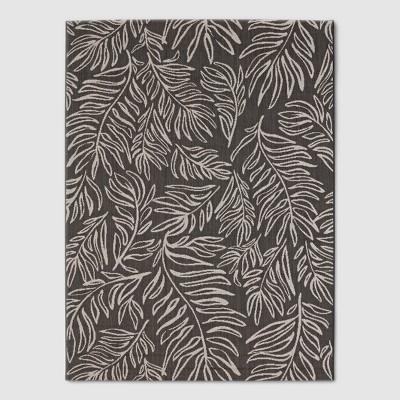 Leaves Outdoor Rug Black - Project 62™