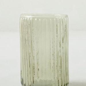 Arlo Ribbed Glass Container