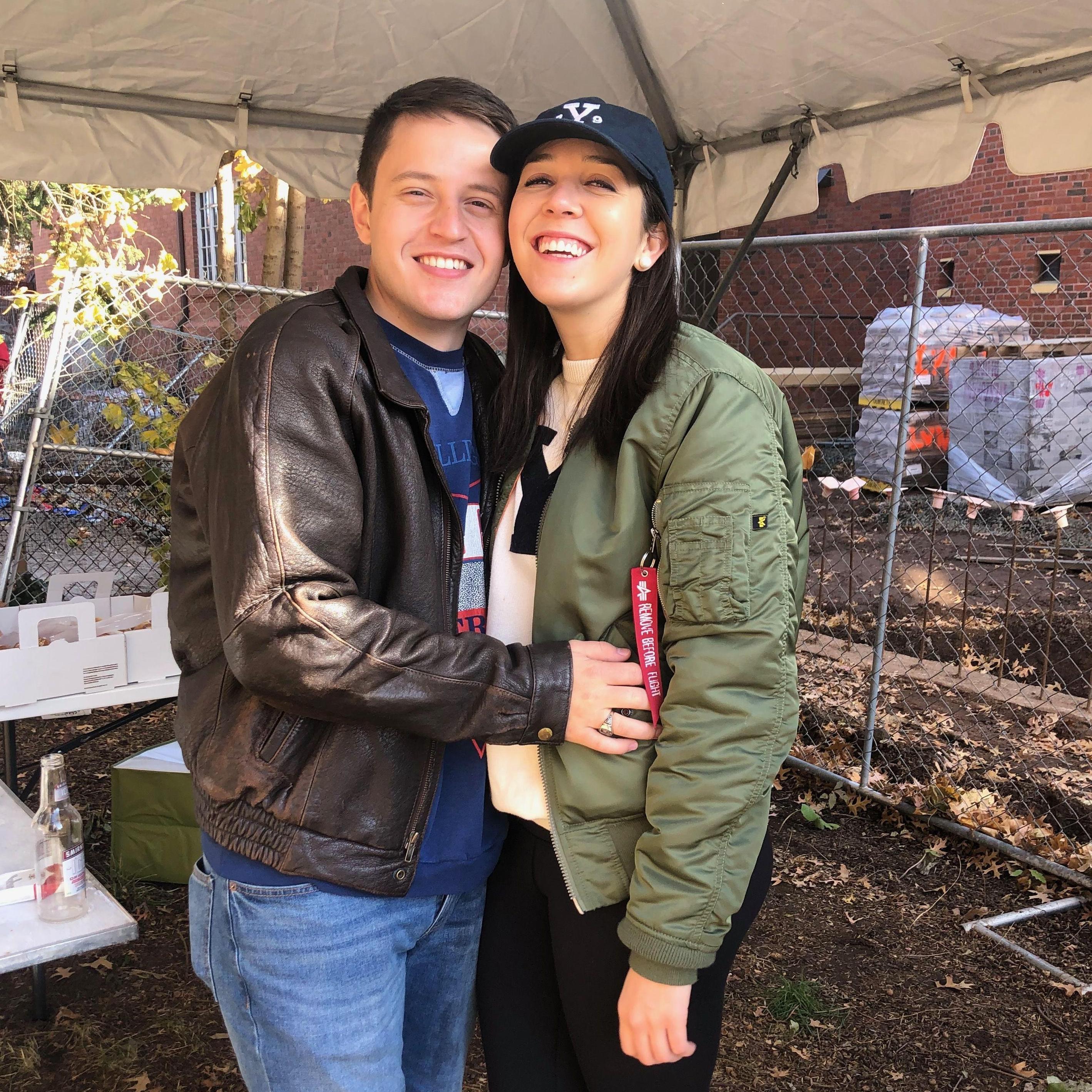 AG and John were both able to make it back for their first post-grad Harvard-Yale. Between the pandemic, law school, and pilot training, it would be their last one together until the proposal!