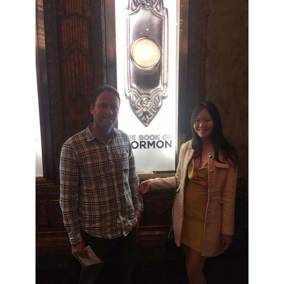 Watching one of our favorite Broadway show!
