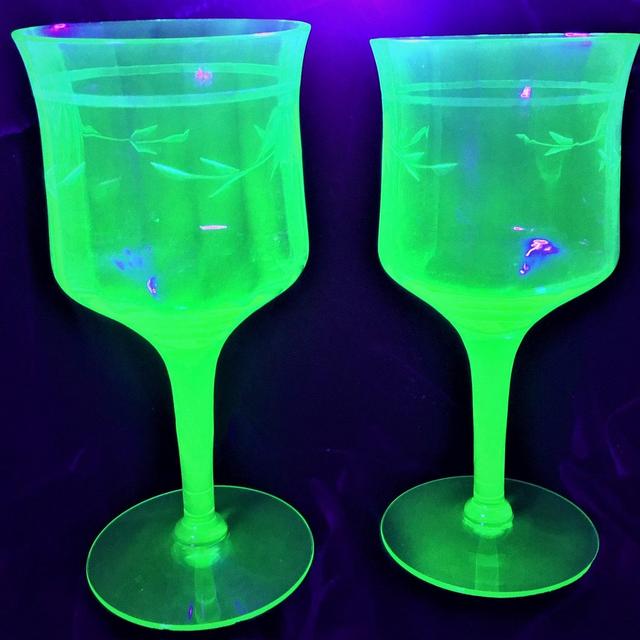 Vintage Uranium Depression Glass, Two...