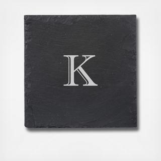 Monogram Light Grey Slate Cutting and Serving Board