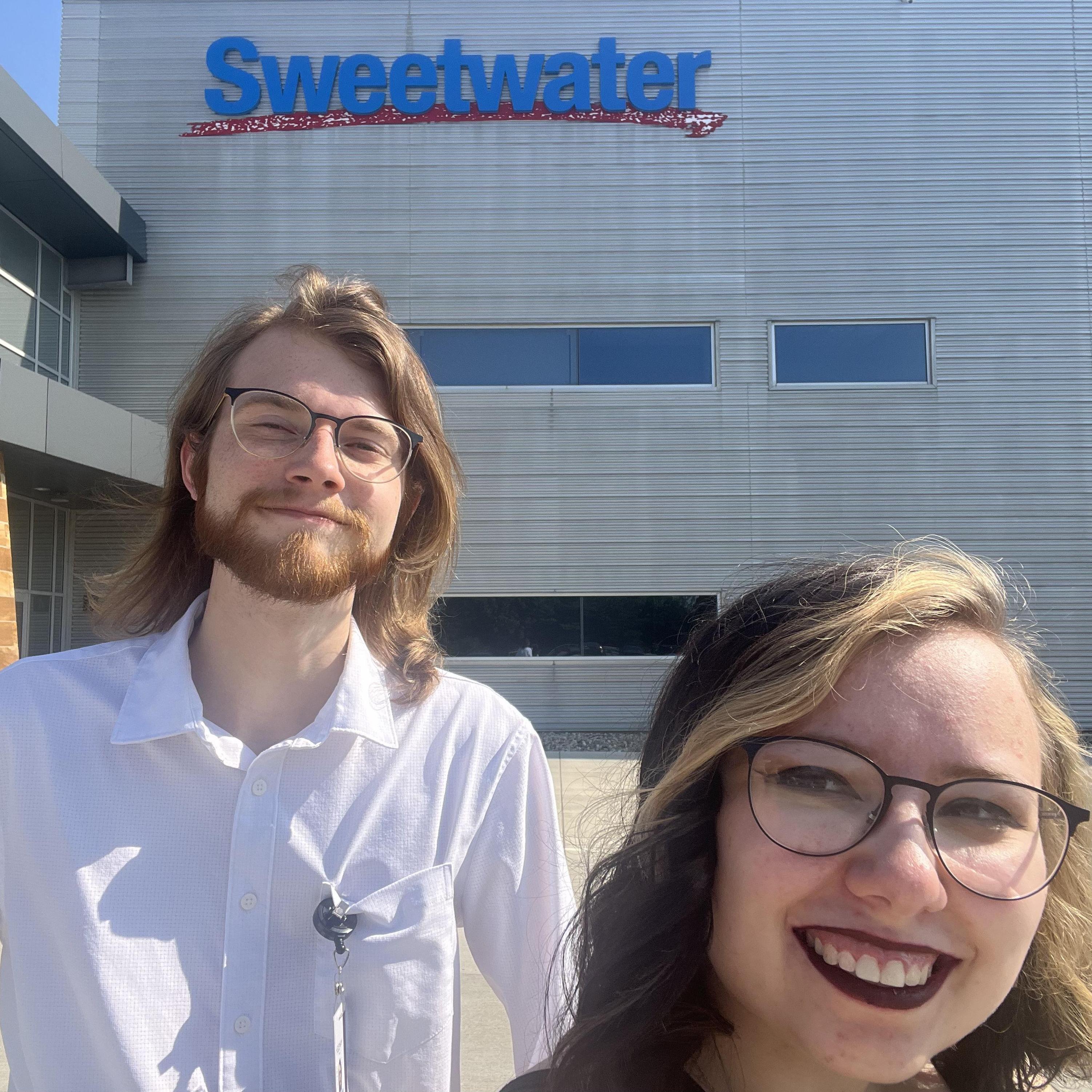 working at Sweetwater together - Summer 2023