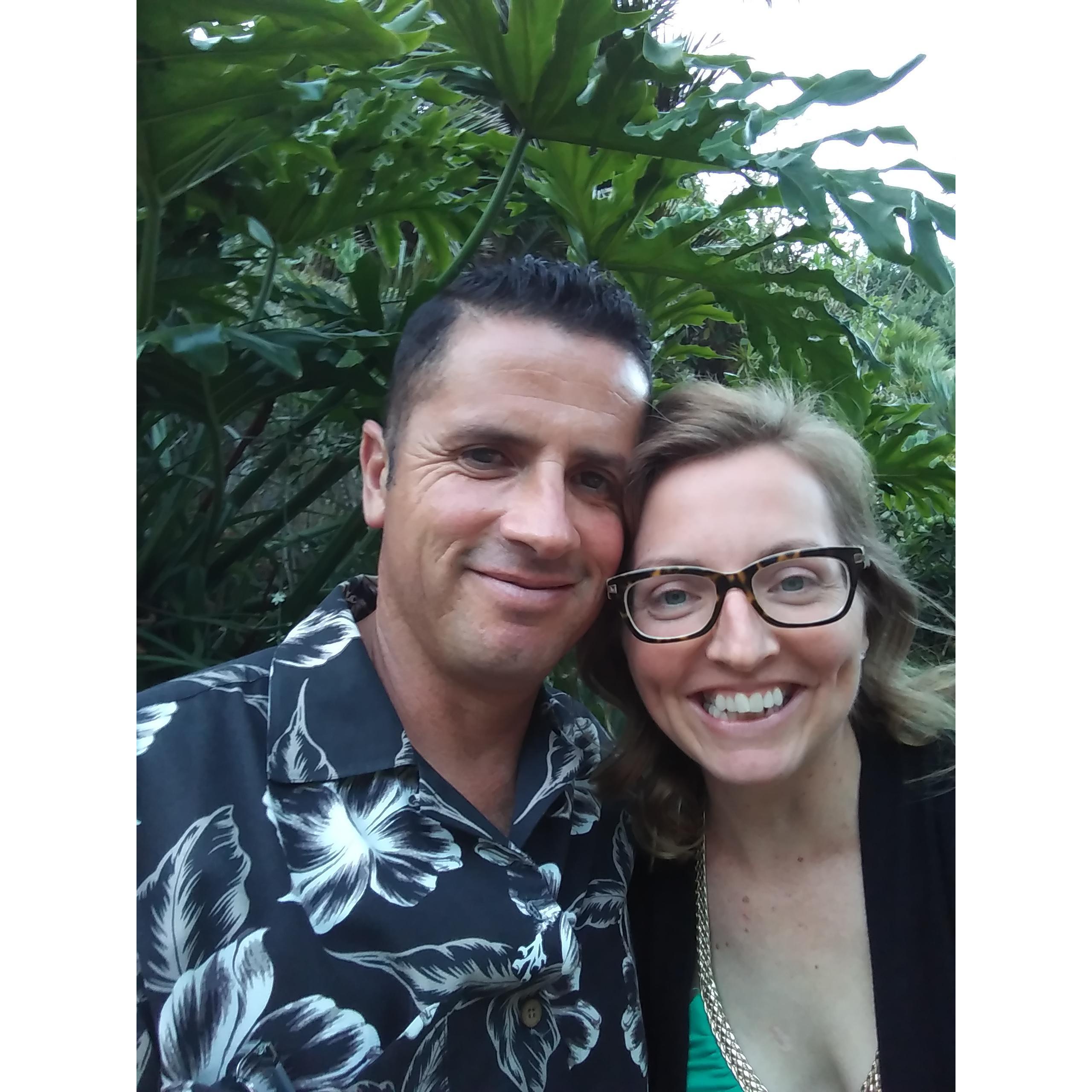 We were having such a fun time at my friends annual luau party.