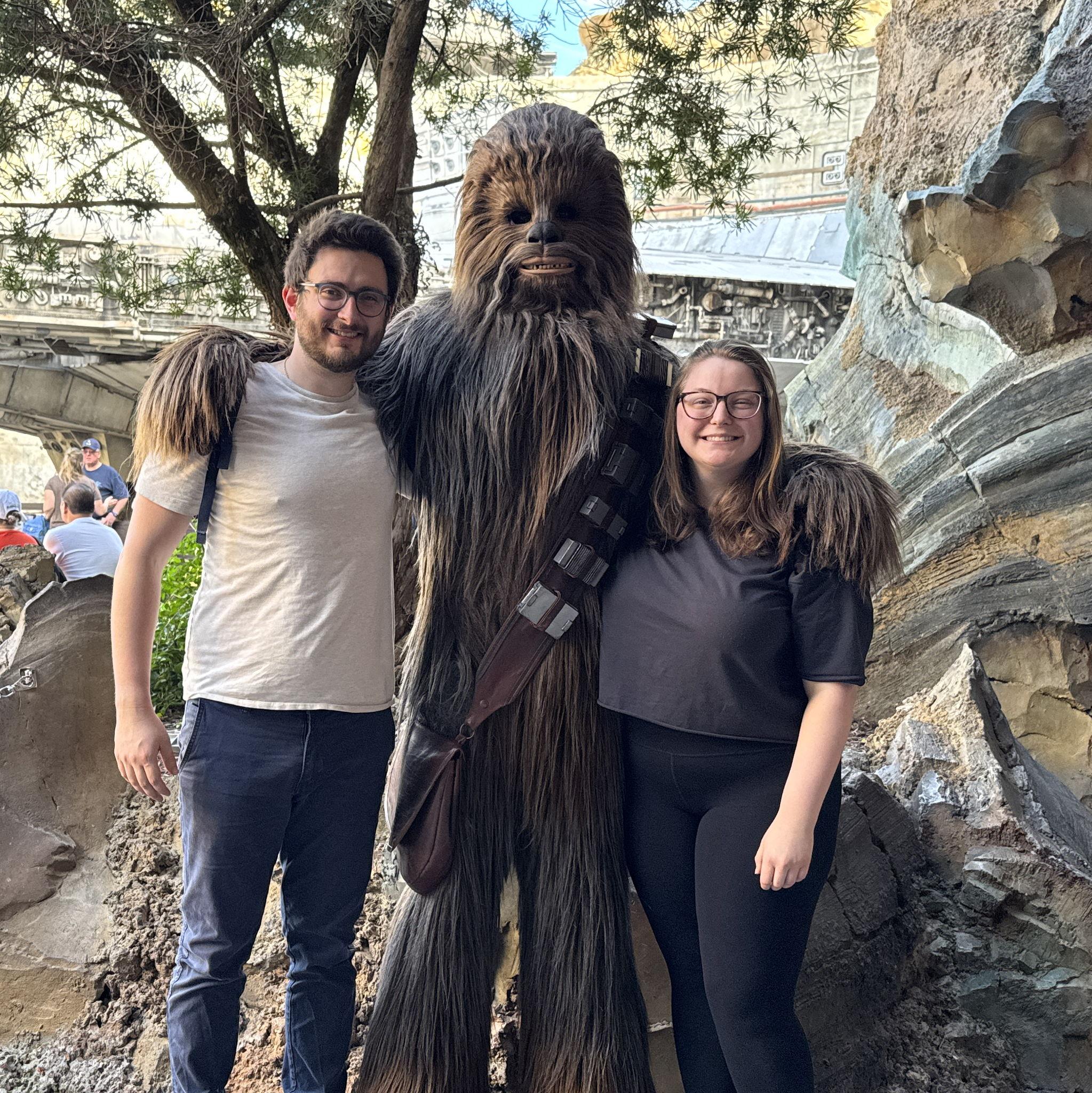 January 2025 - Disney World with our new friend who will hopefully RSVP to the wedding :)