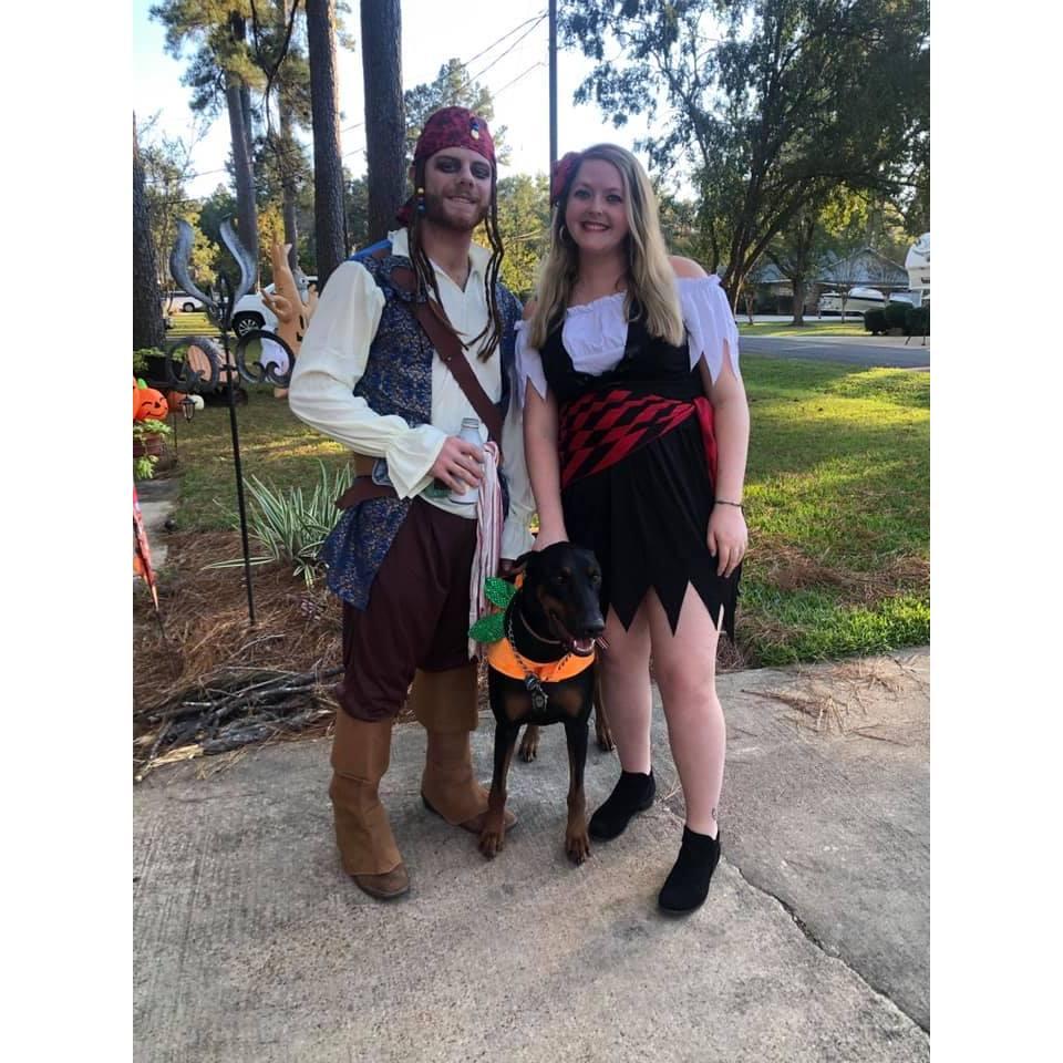 Our first Halloween with Anubis!