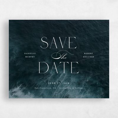 Blue Wedding Save the Date - Grandscape Landscape