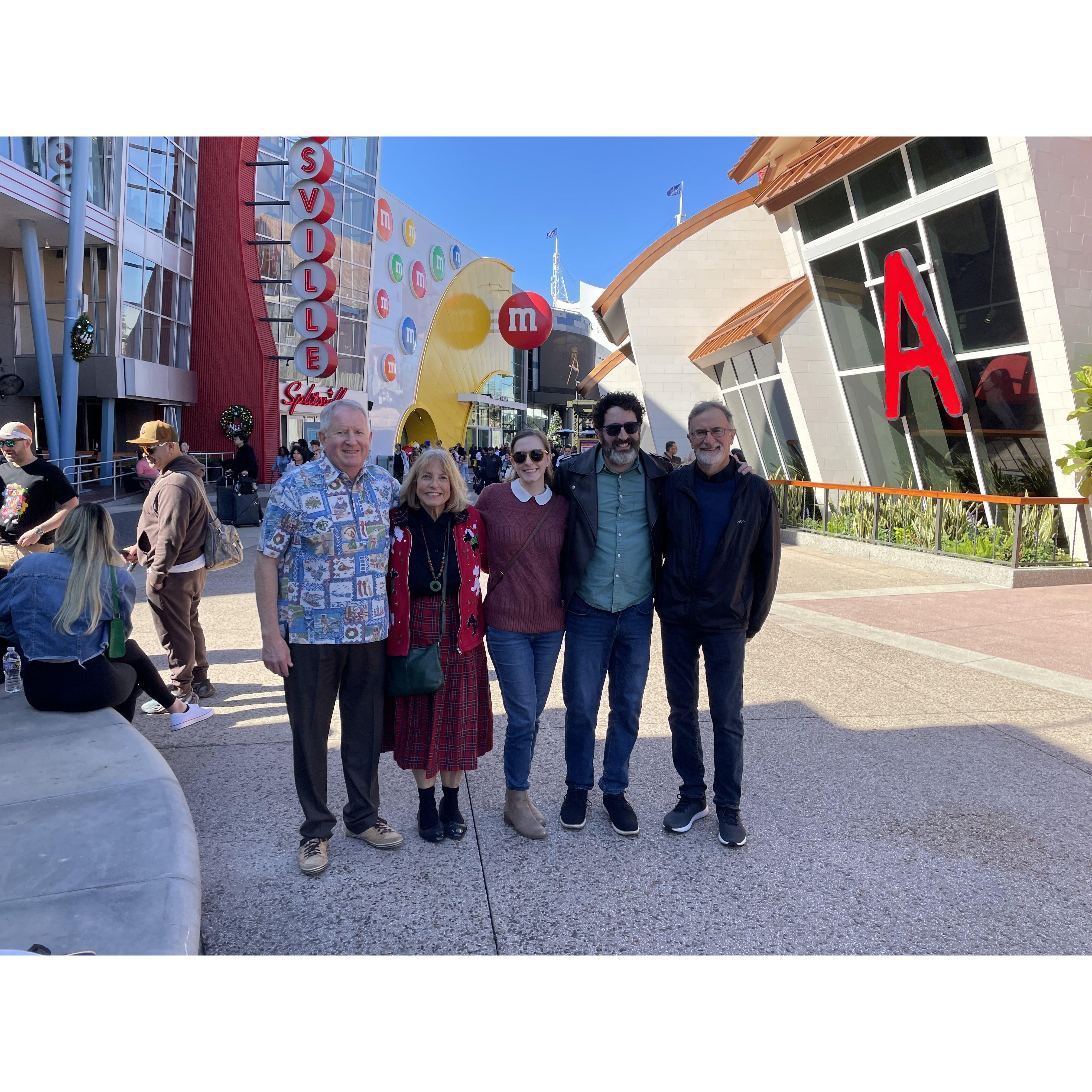 With Erika’s parent’s Kurt and Lisa, and Brian’s dad Dana. December 2024