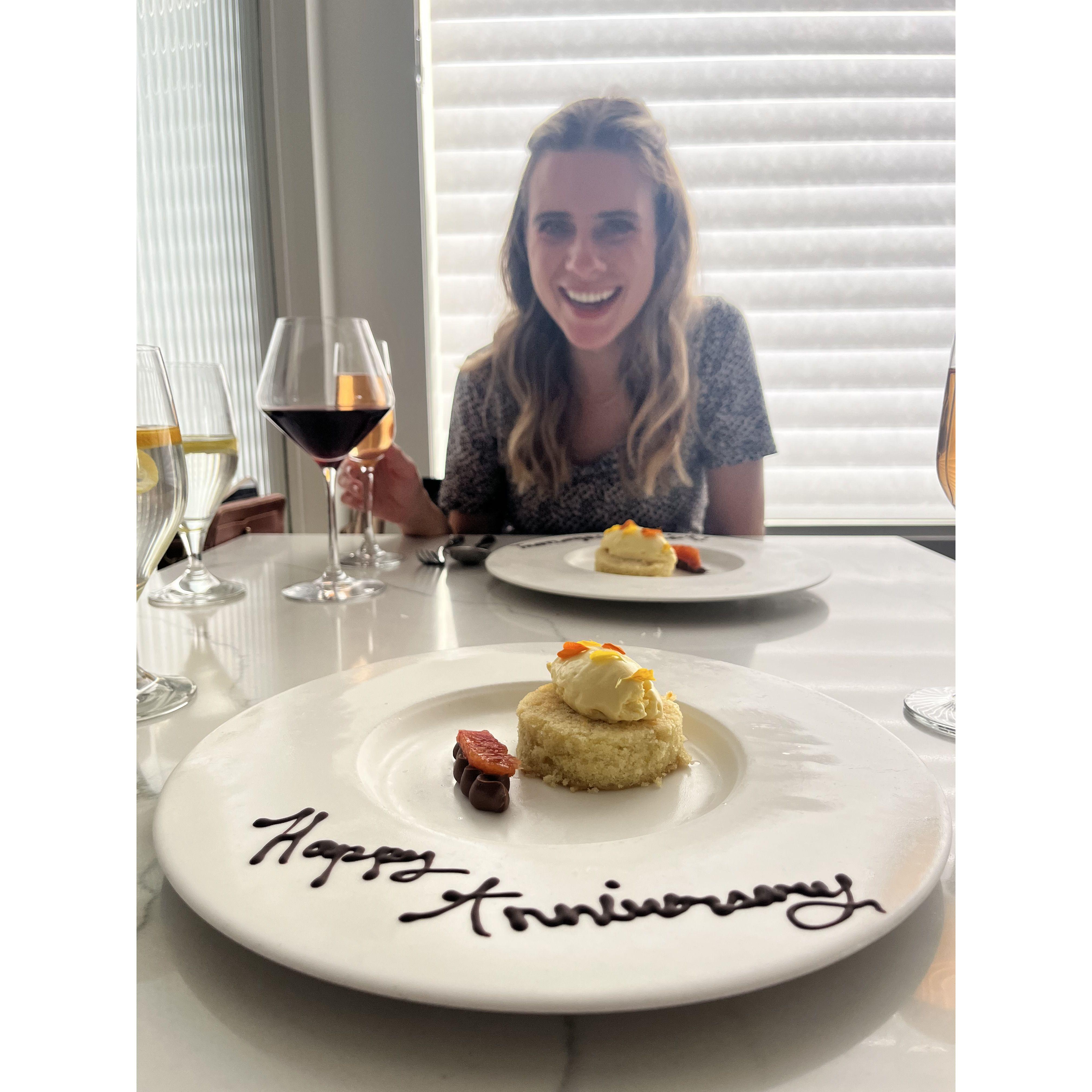 matthews (his view) - our 1 month anniversary where they thought we were there for our 1 year