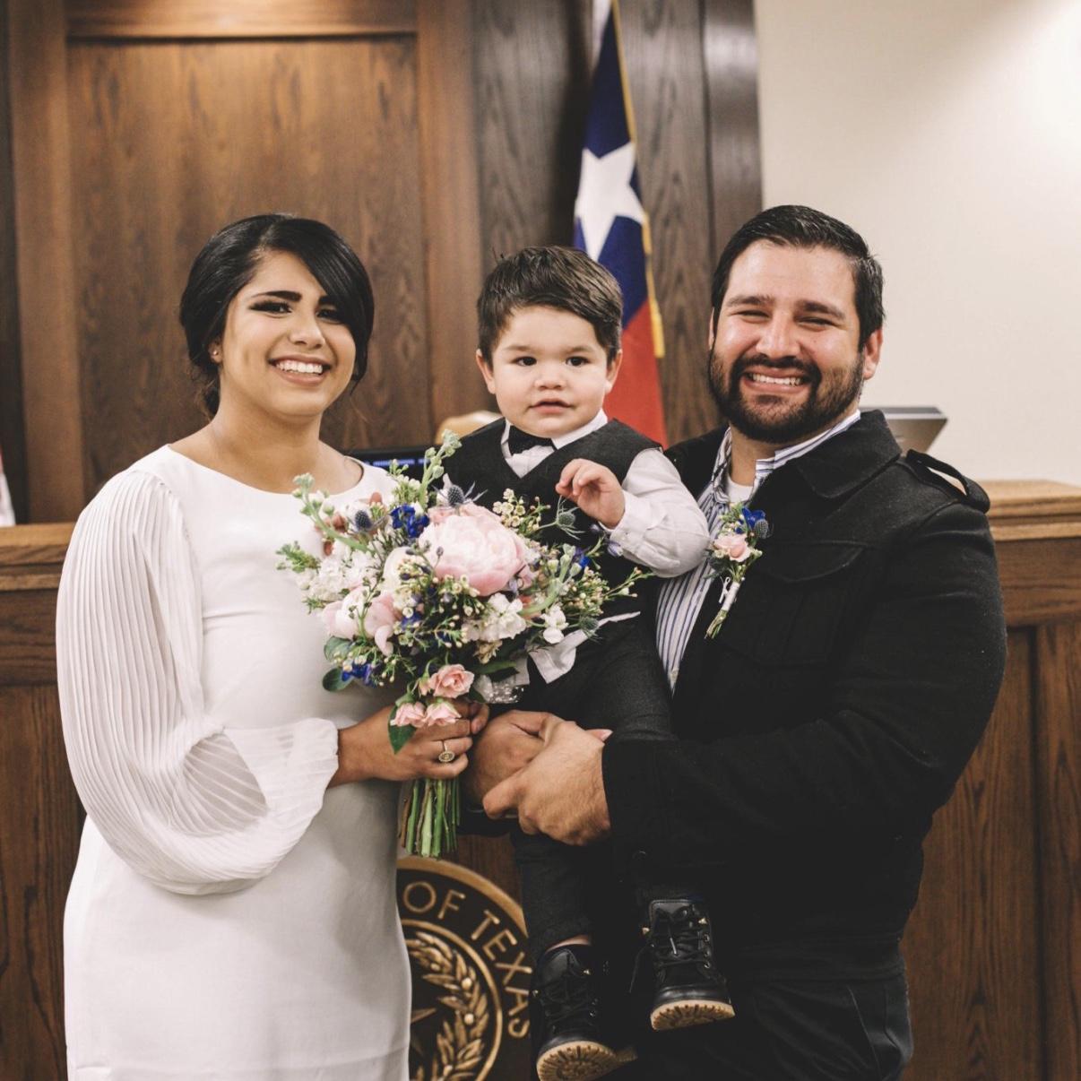 Legally married at the Justice of the peace in 2017.