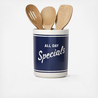 Order's Up 4-Piece Utensil Crock Set