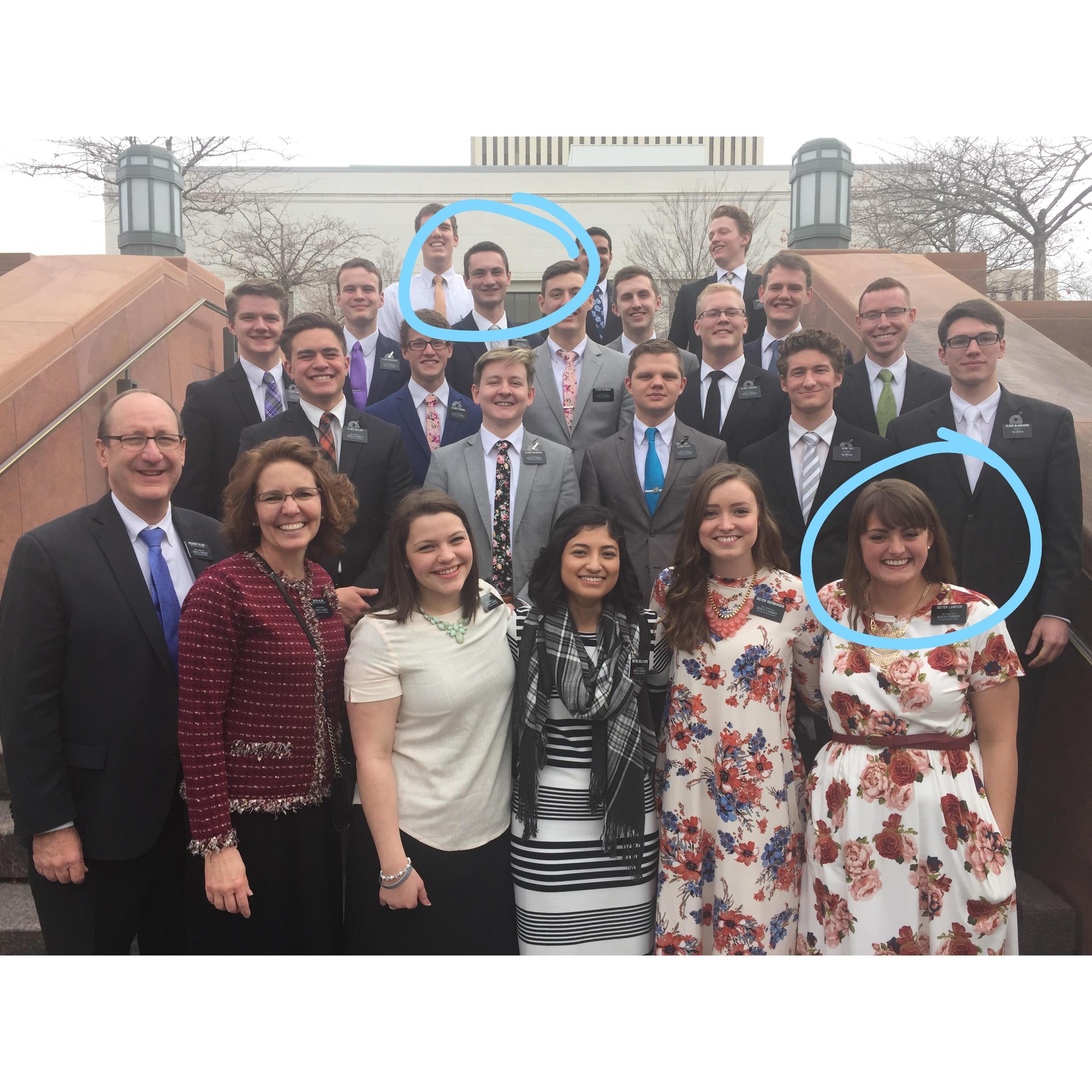 We first met and got to know each other as missionaries in Utah.