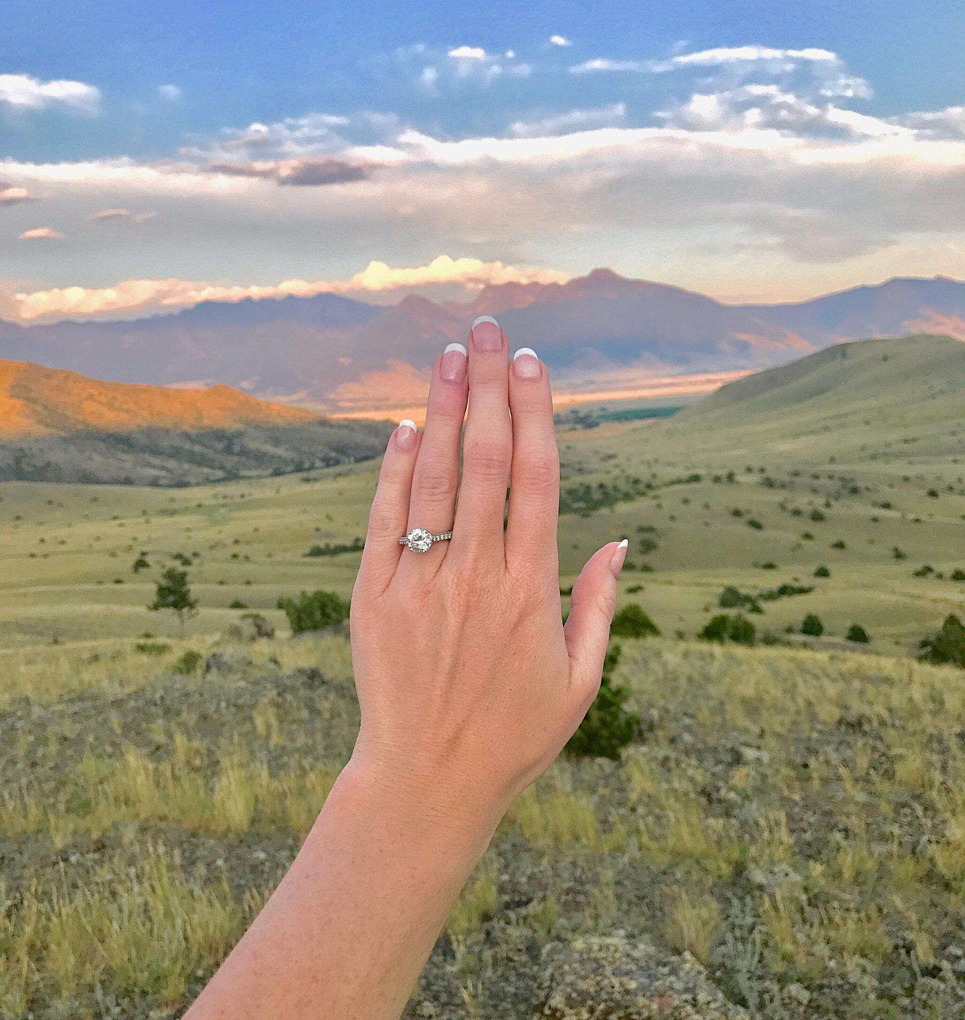 My engagement ring, a symbol of everlasting love!