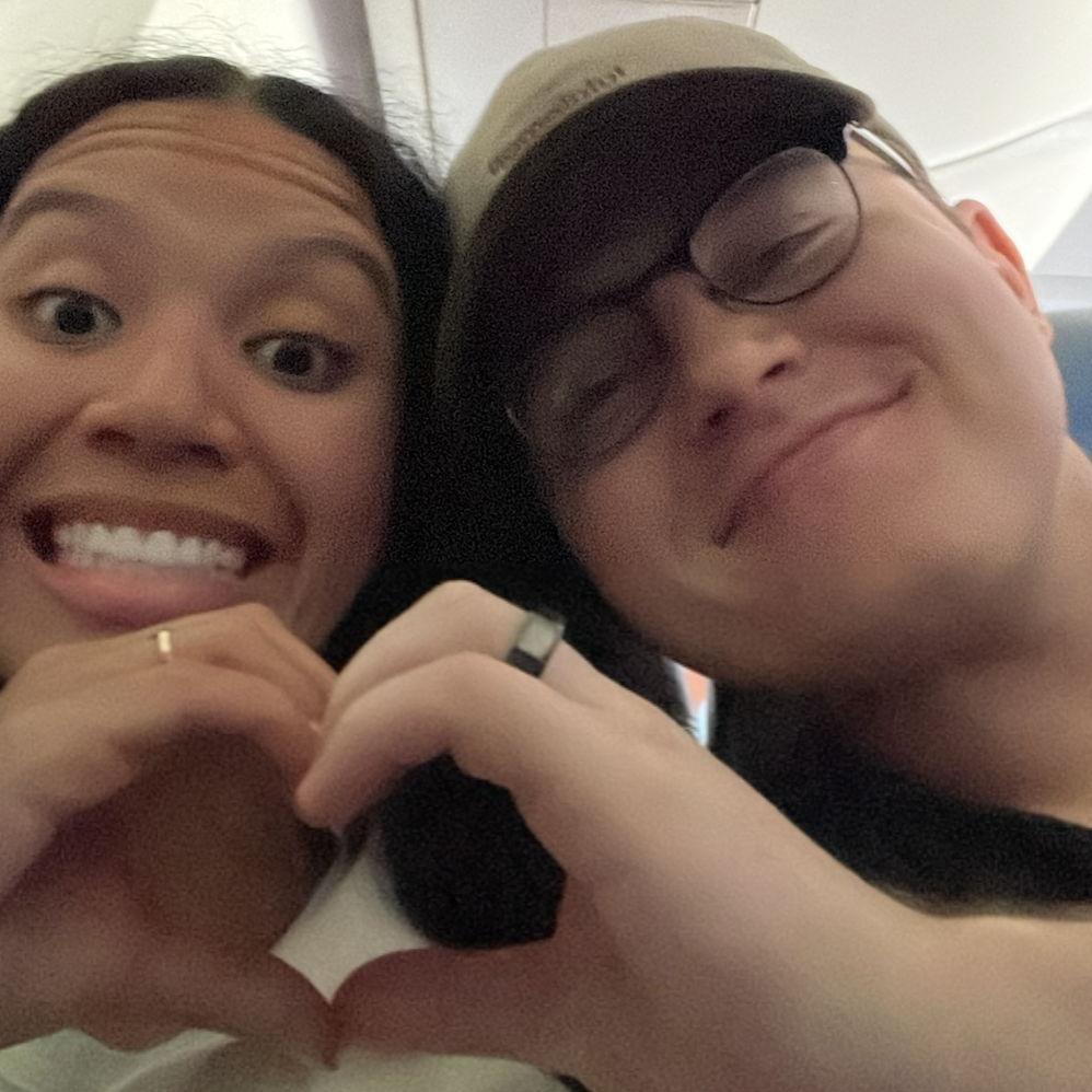 Melisa's first time flying to Indy!