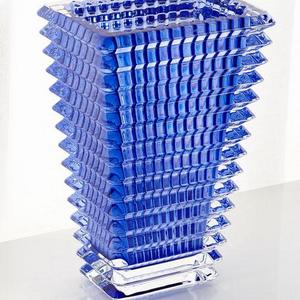 Baccarat Blue Eye Small Rectangular Vase