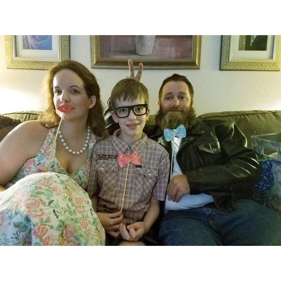 Our little family dressed up for "The Little Shop of Horrors" party. Fall 2017