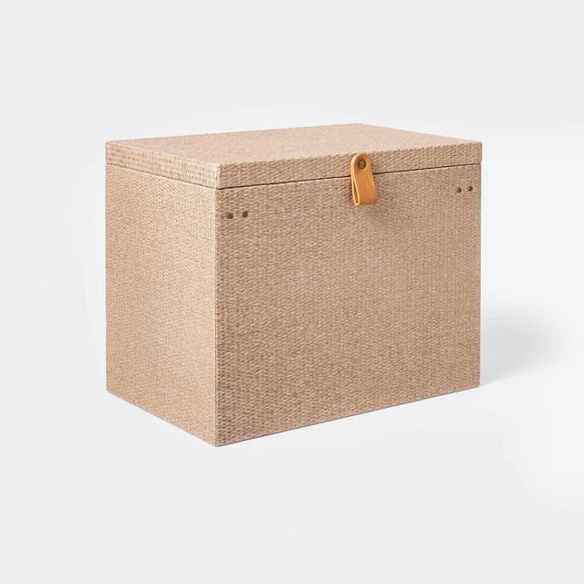 Woven File Box Taupe - Threshold™