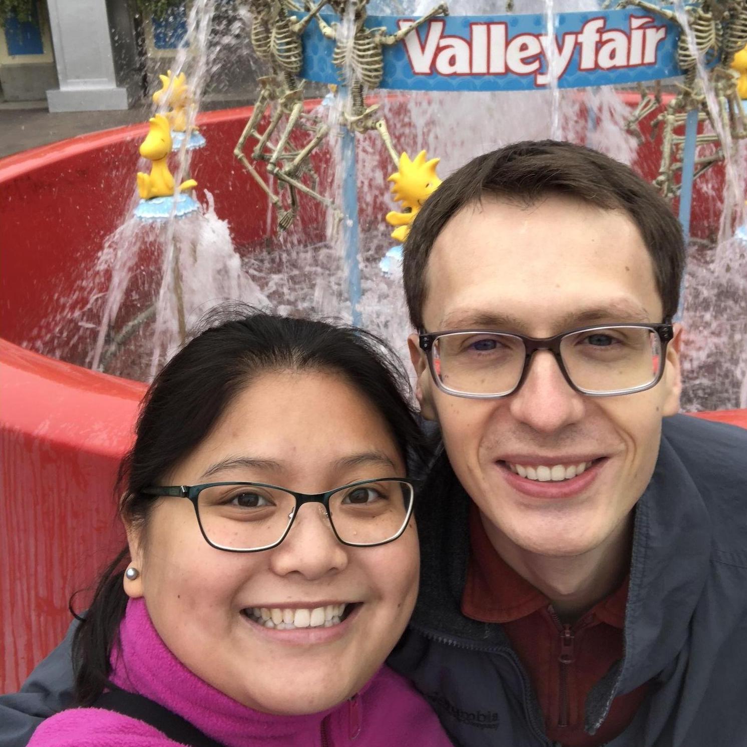 Our first time at Valleyfair together (2018)