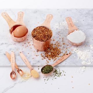 Copper Measuring Cups & Spoons Set