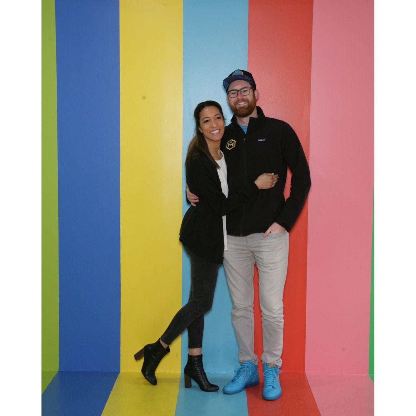 Julian would take Victoria on fun dates to take her mind off of law school - this time it was the Color Factory!