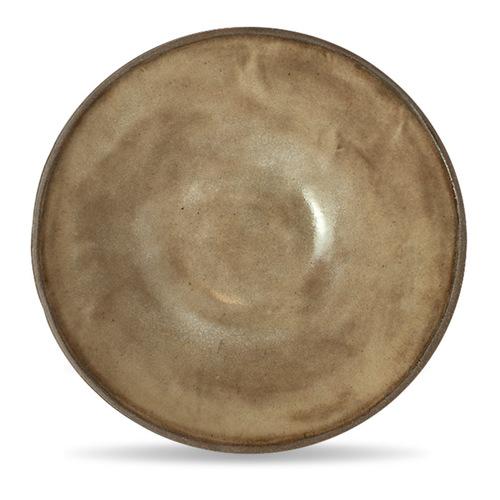 10" Serving Bowl in White Chamois