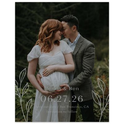 Pewter Gray, Grey Wedding Digital Save the Date - Cassis Photo