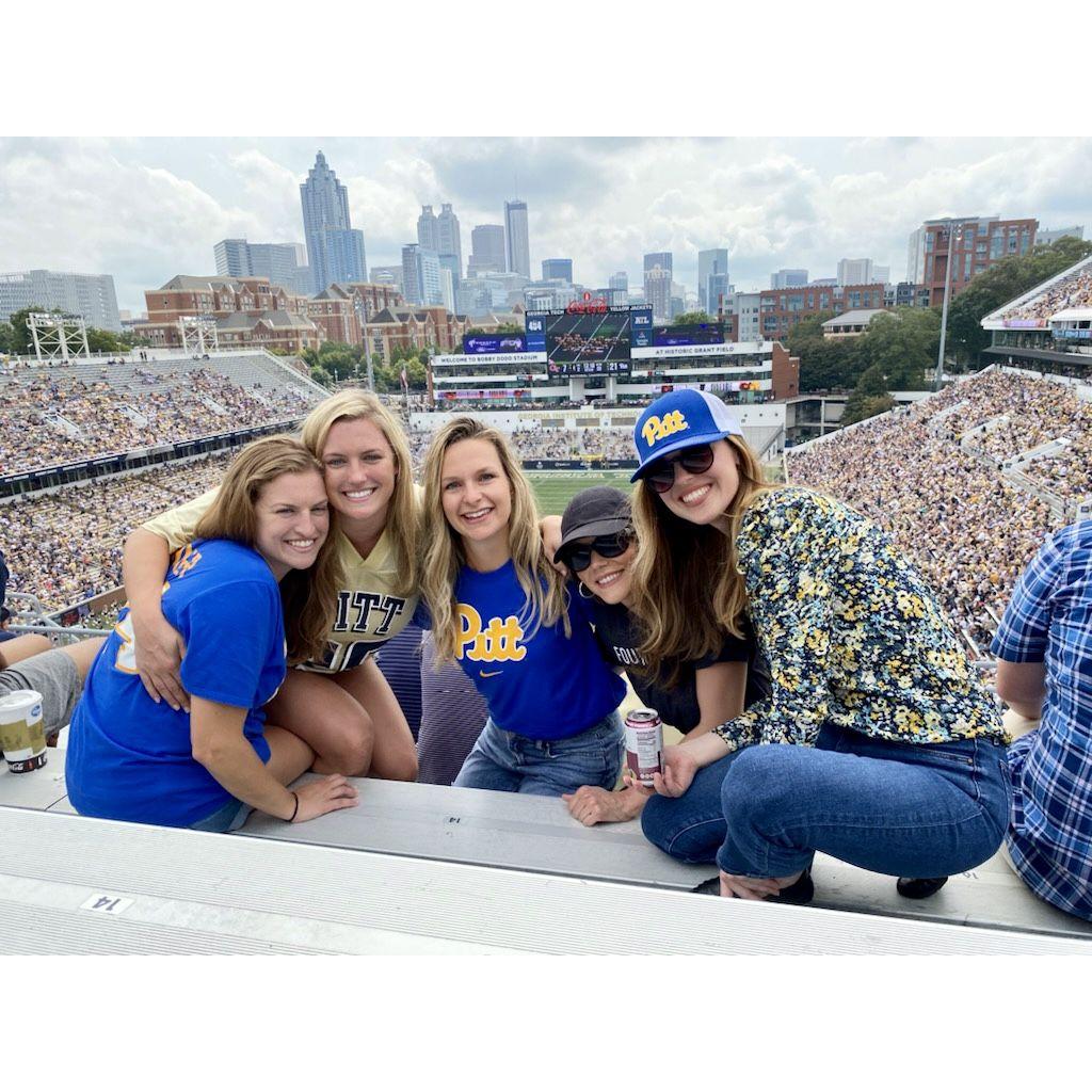 The first time meeting with some of Gwendolyn's good friends at a GT vs Pitt game in downtown Atlanta