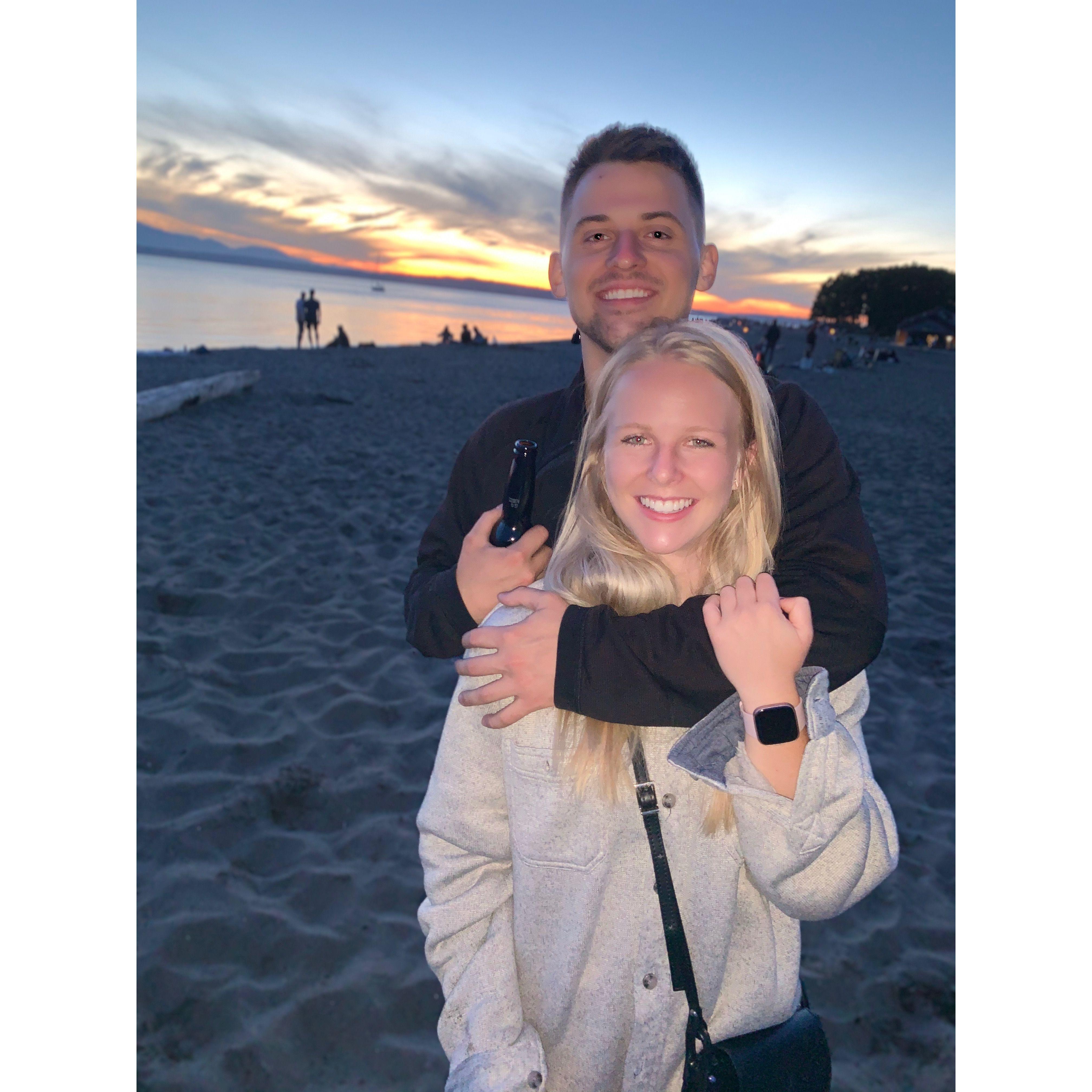 Catching sunsets at Golden Gardens in Seattle, WA.