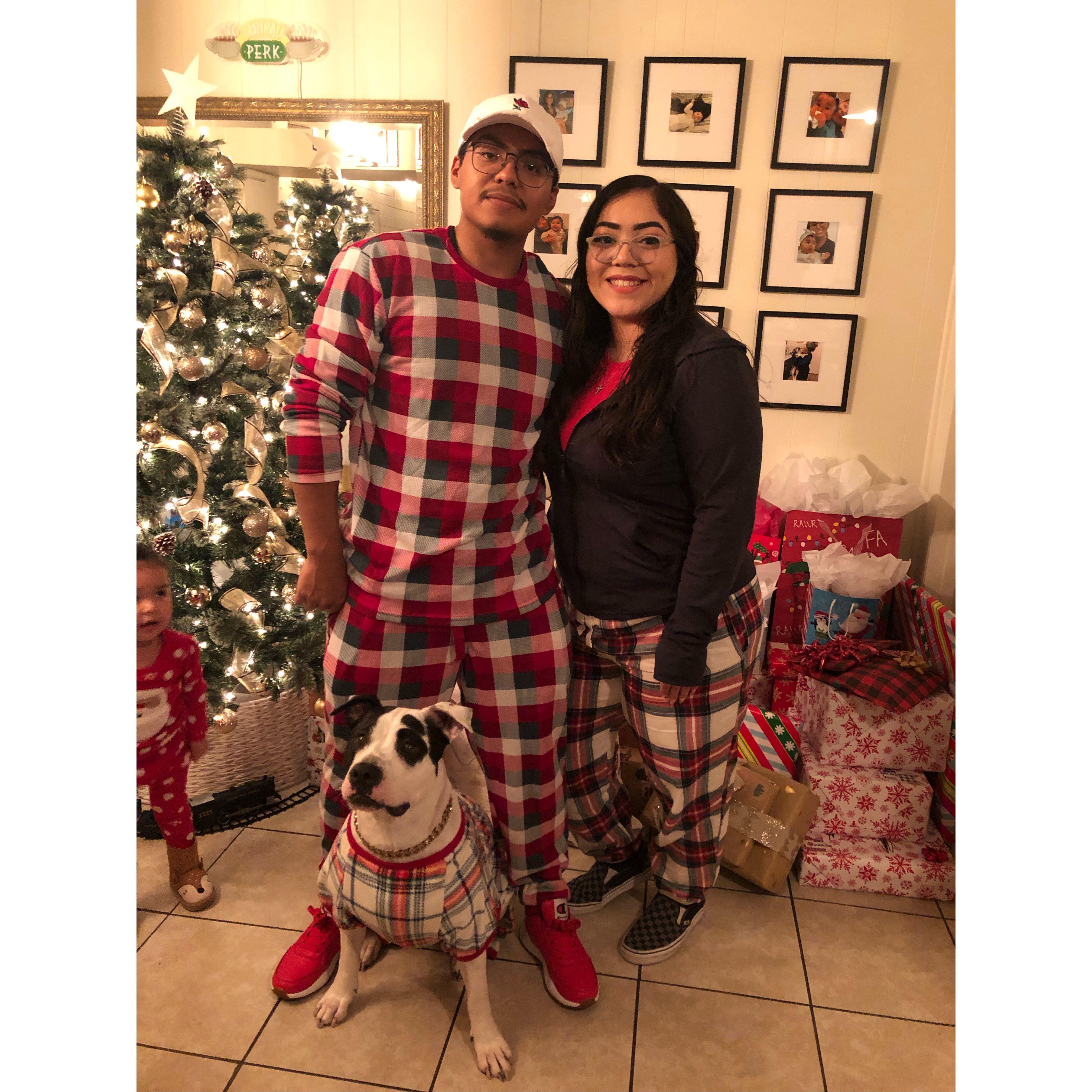 Christmas Eve 2021, The night we shared the news we were expecting.