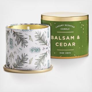 Balsam & Cedar Demi Vanity Tin Candle