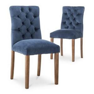 Brookline Tufted Velvet Dining Chair - Midnight Blue (Set of 2) - Threshold™