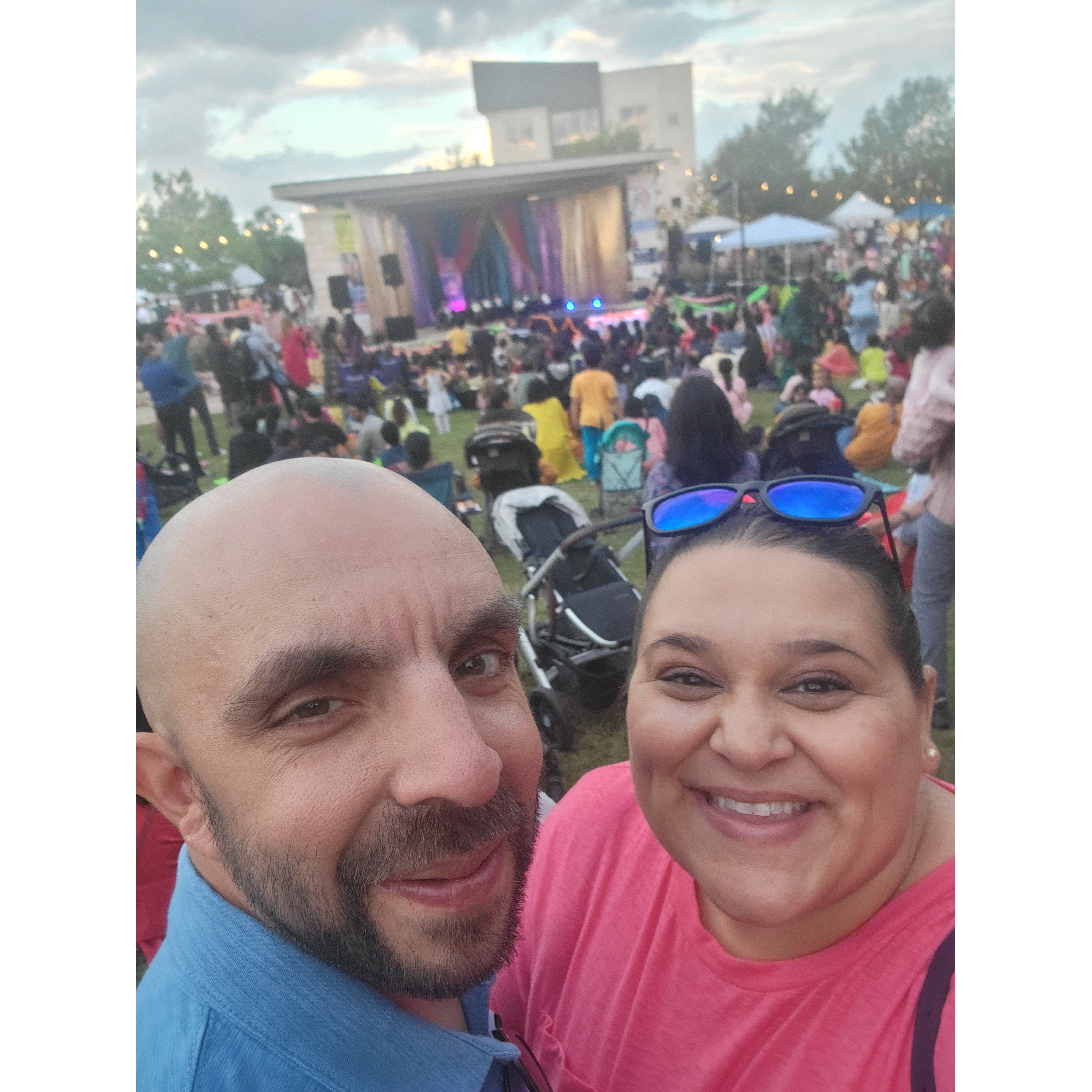 Jarrod got a taste of Diwali at Round Rock's Diwali Festival (Oct 2023)